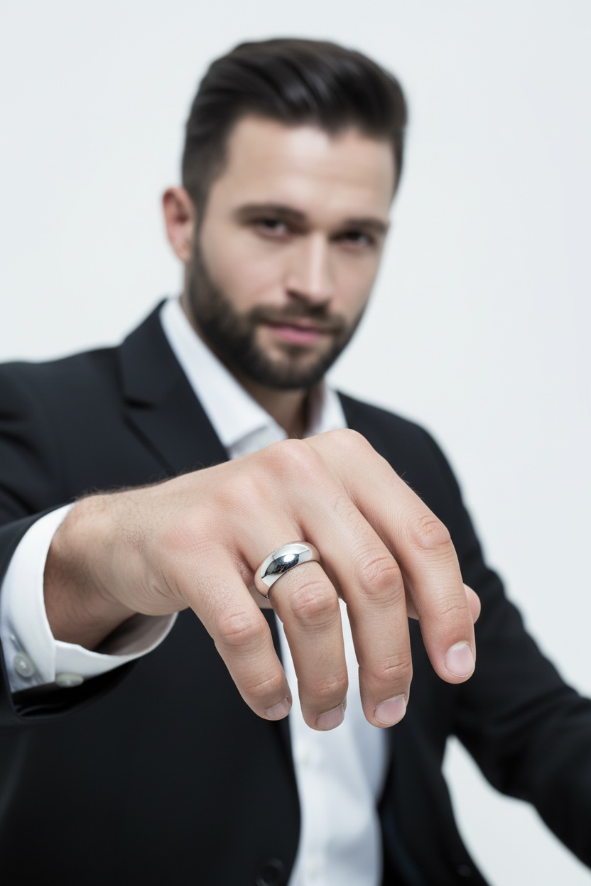 Sterling Silver 8mm Band Ring