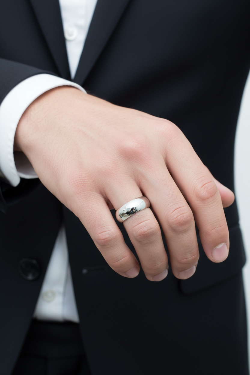 Sterling Silver 8mm Band Ring