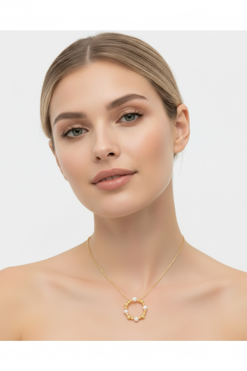 Sterling Silver, Fresh Water Pearl & Beaded Necklace