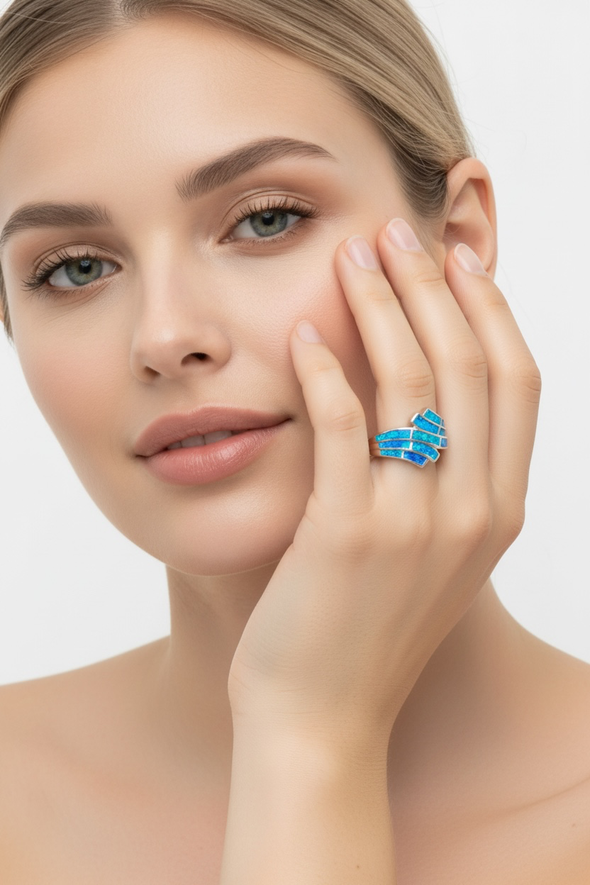 Sterling Silver, Opal Ring