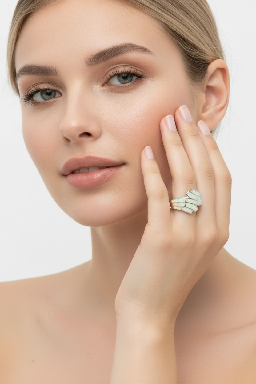 Sterling Silver, Opal Ring