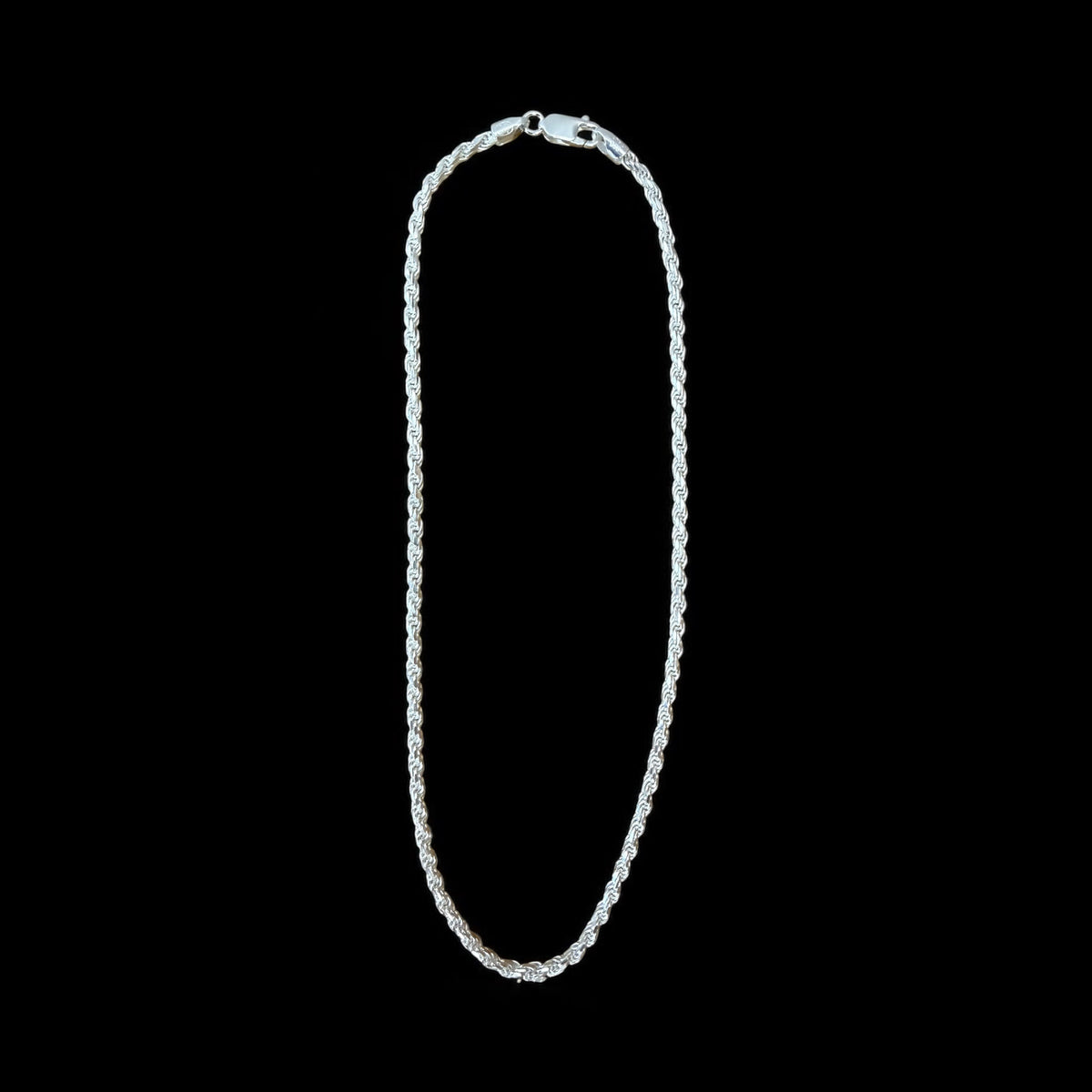 Sterling Silver Rope Chain 3.2mm solid chain Man’s Chain