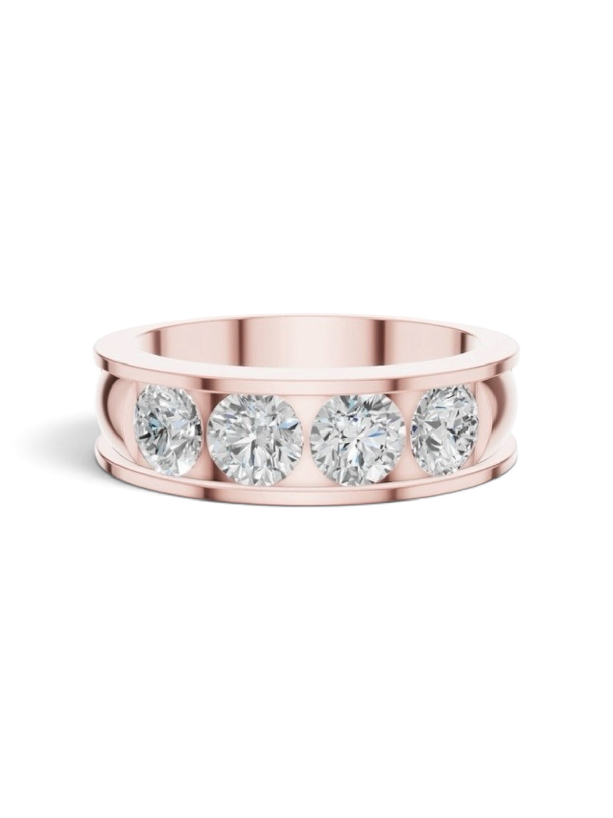 18 KT YELLOW GOLD ANNIVERSARY BAND WEDDING BAND